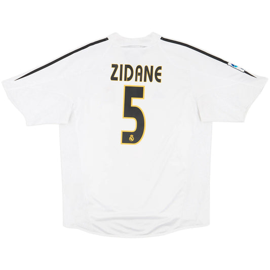 Zidane #5 Retro Real Madrid Home Jersey 2004/05