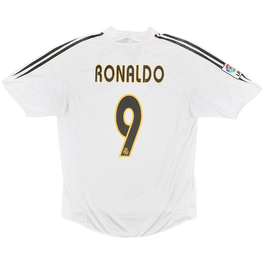 RONALDO #9 Retro Real Madrid Home Jersey 2004/05