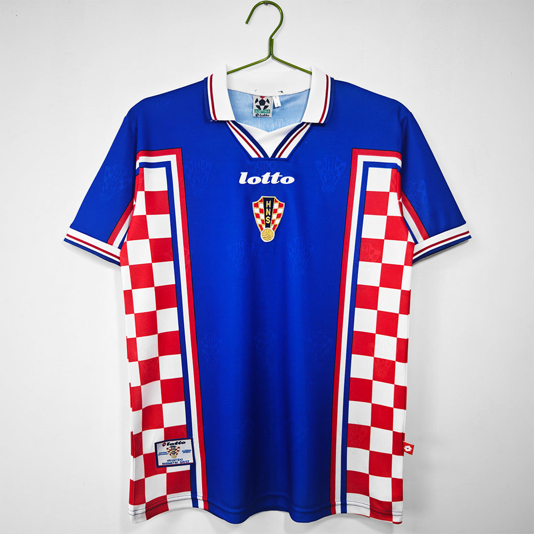 Šuker #9 Retro Croatia Away Jersey World Cup 1998