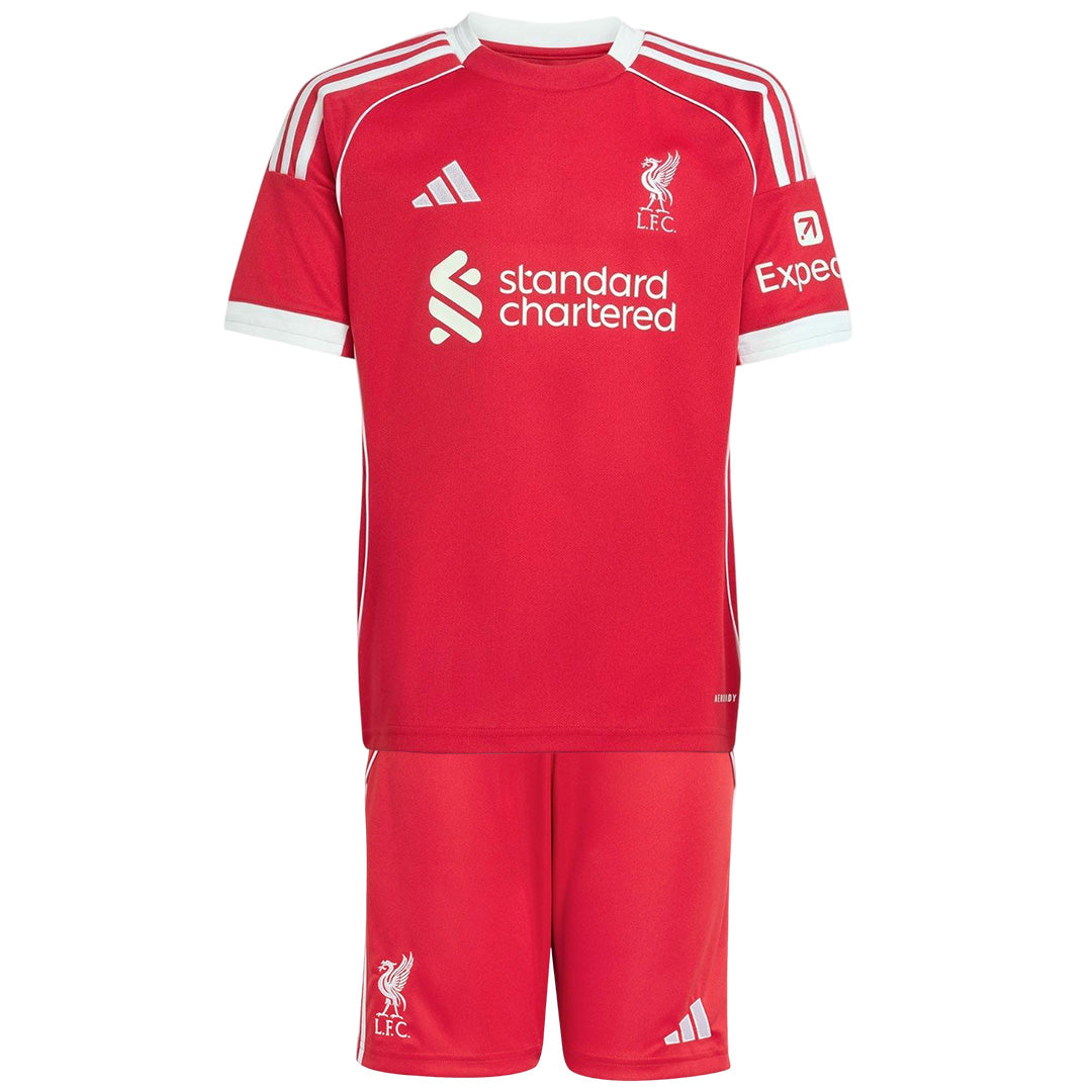 Kids Liverpool Home Jersey Full Kit 2025/26