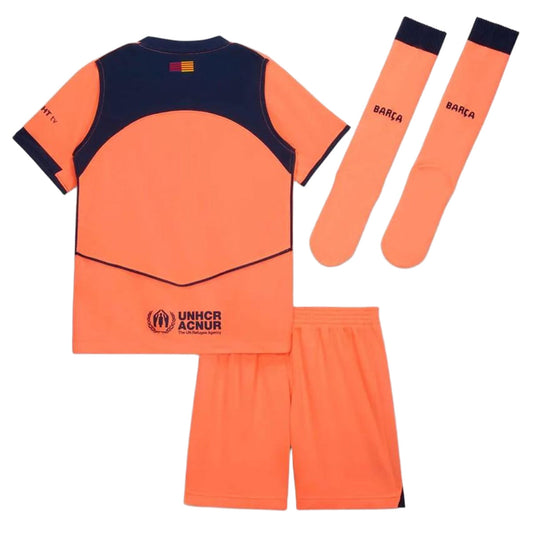 Kids Barcelona Third Jersey Full Kit 2025/26
