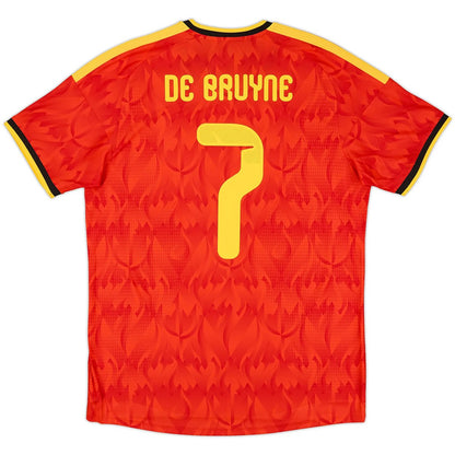 De Bruyne #7 Belgium Home Match Jersey Player Version World Cup 2026