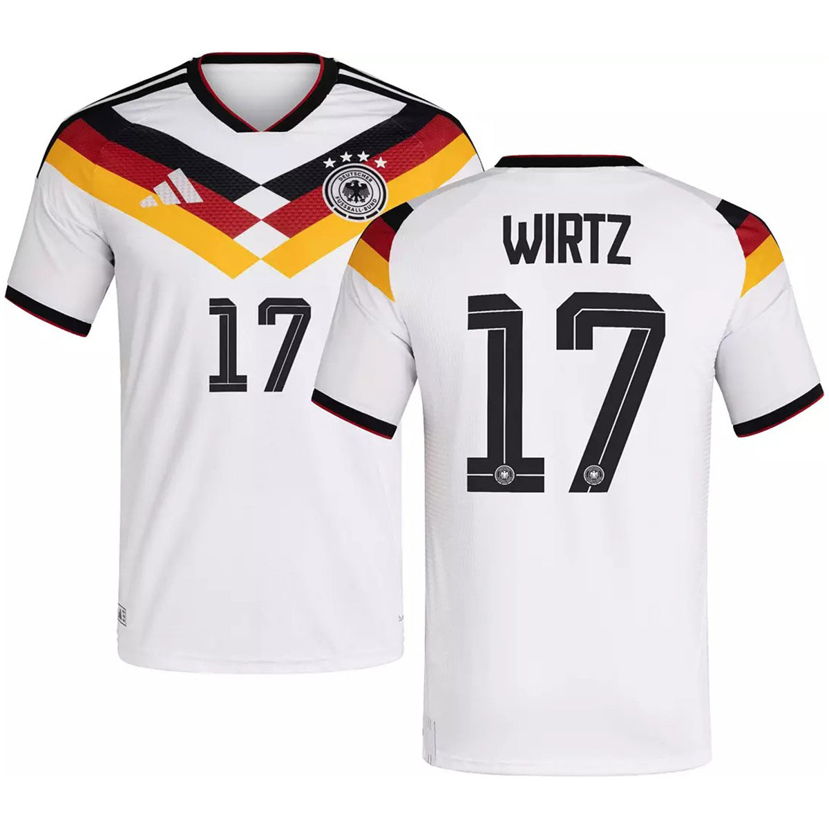 Wirtz #17 Germany Home Match Jersey Player Version World Cup 2026