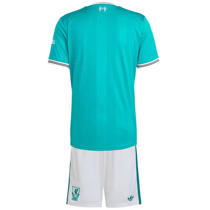 Kids Liverpool Third Jersey Full Kit 2025/26