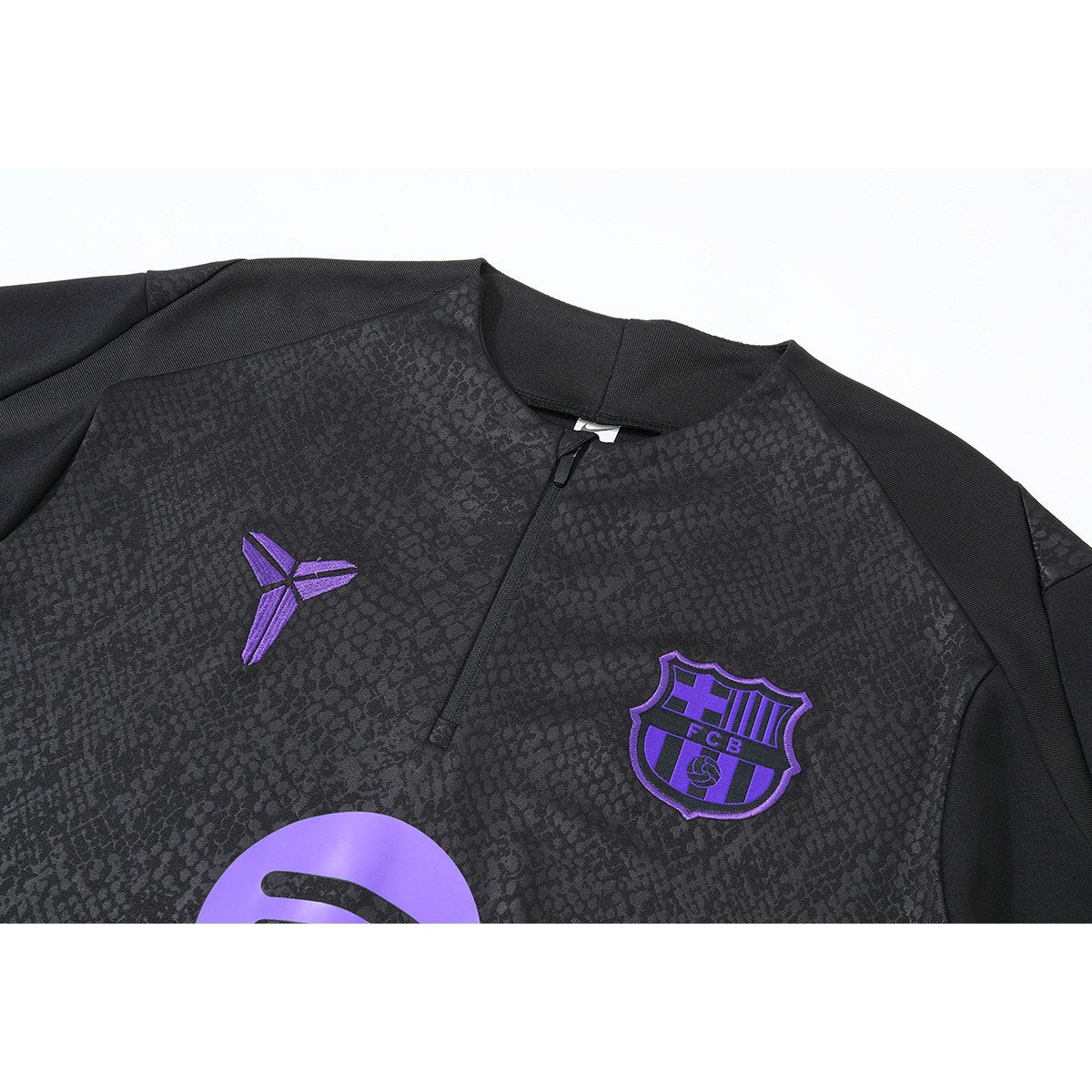 Kids Barcelona x Kobe Bryant 1/4 Zipper Sweat Kit(Top+Pants) Black 2025/26