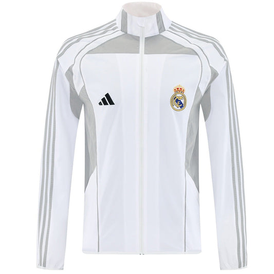 Real Madrid Windbreaker Jacket White 2025/26