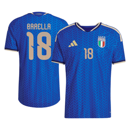 Barella #18 Italy Home Match Jersey Player Version World Cup 2026