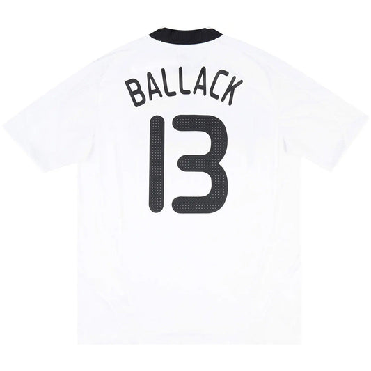 Ballack #13 Retro Germany Home Jersey Euro Cup 2008