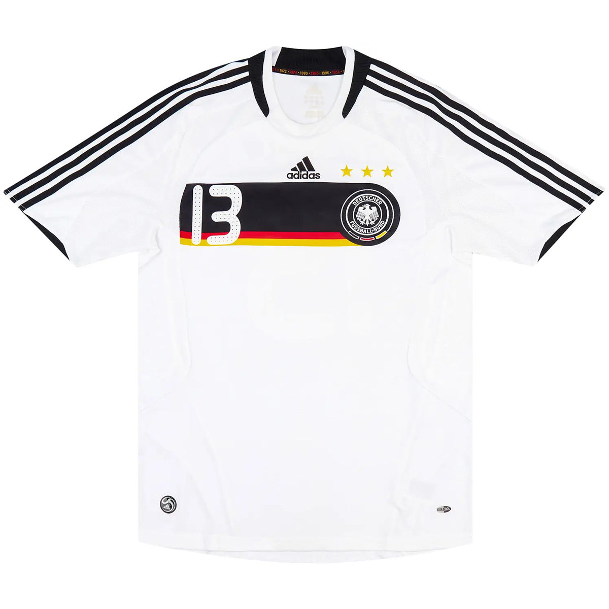 Ballack #13 Retro Germany Home Jersey Euro Cup 2008