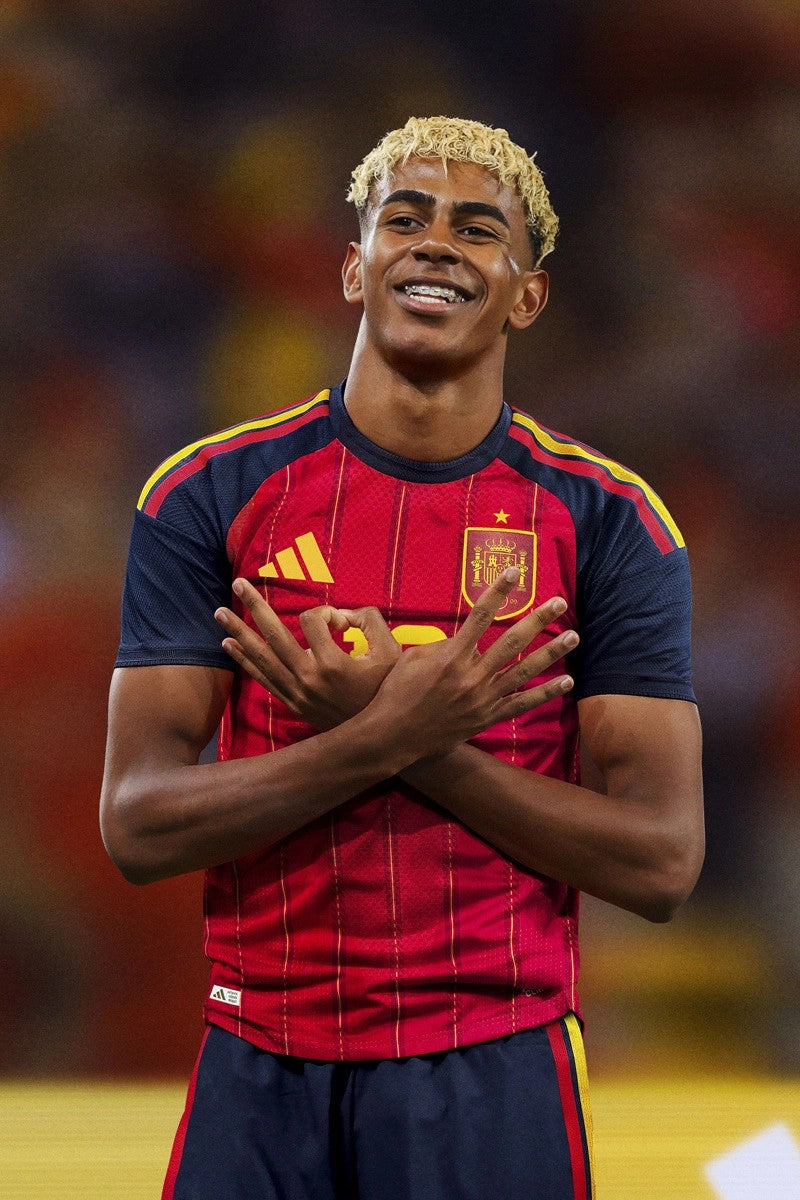 LAMINE YAMAL #19 Spain Home Match Jersey Player Version World Cup 2026