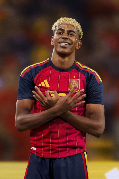 LAMINE YAMAL #19 Spain Home Match Jersey Player Version World Cup 2026
