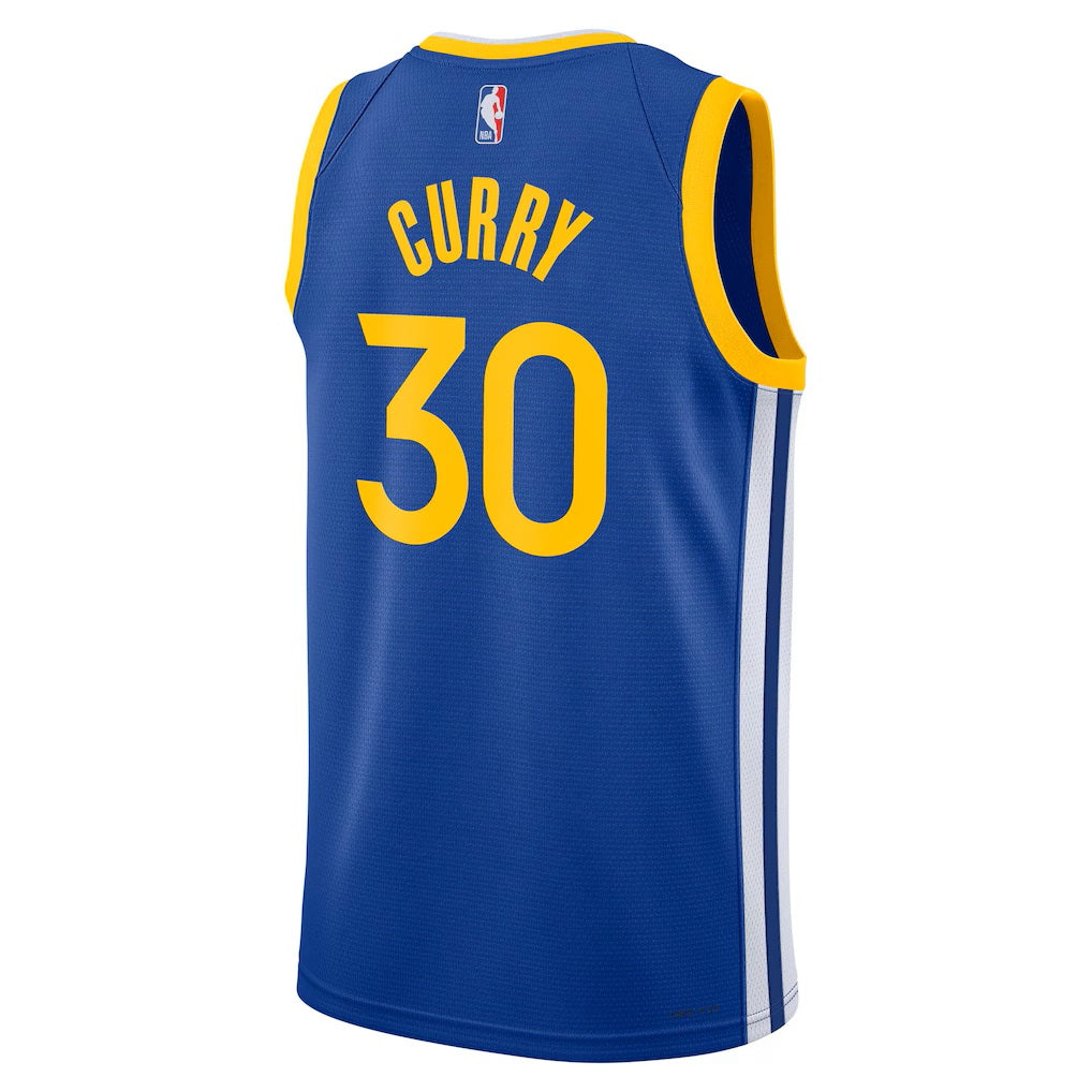 Unisex Golden State Warriors Stephen Curry #30 Royal Swingman Jersey - Icon Edition