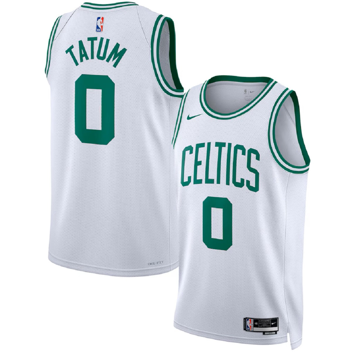 Unisex Boston Celtics Jayson Tatum #0 White Swingman Jersey - Association Edition