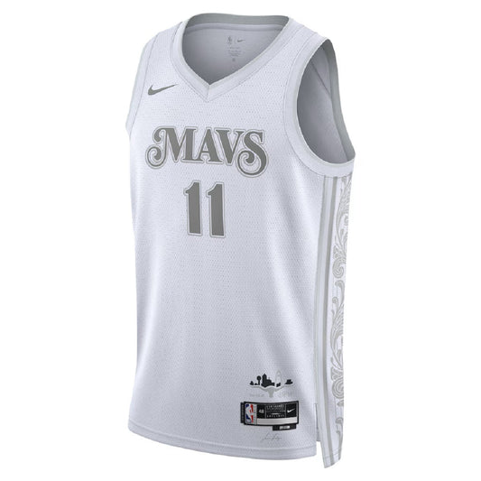 Unisex Dallas Mavericks Kyrie Irving #11 White Swingman Jersey - City Edition