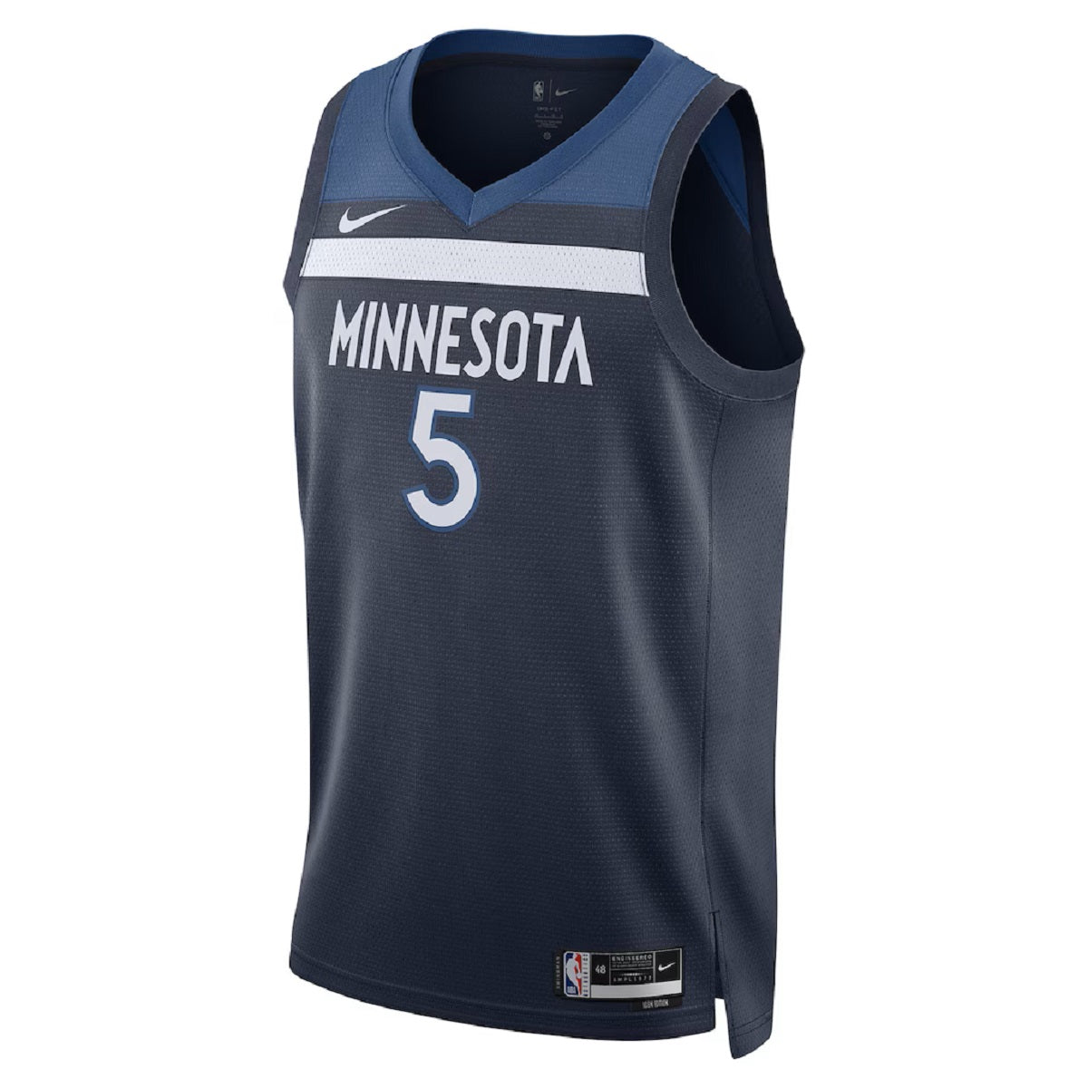 Unisex Minnesota Timberwolves Anthony Edwards #5 Navy Swingman Jersey - Icon Edition