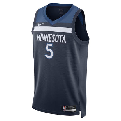 Unisex Minnesota Timberwolves Anthony Edwards #5 Navy Swingman Jersey - Icon Edition