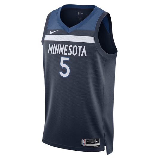 Unisex Minnesota Timberwolves Anthony Edwards #5 Navy Swingman Jersey - Icon Edition