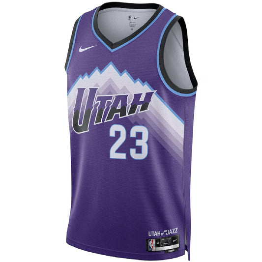 Unisex Utah Jazz Lauri Markkanen #23 Purple Swingman Jersey - Icon Edition