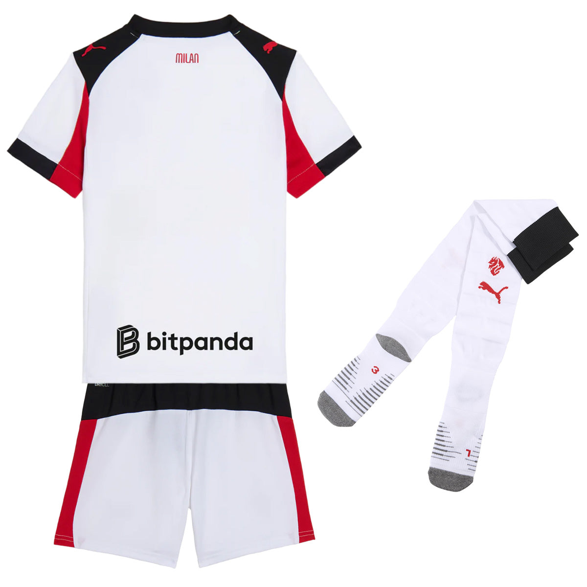 Kids AC Milan Away Jersey Full Kit 2025/26