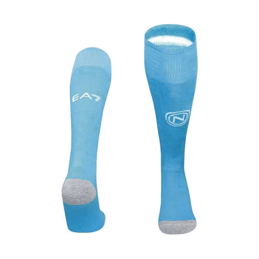 Kids Napoli Home Soccer Socks - Blue 2025/26