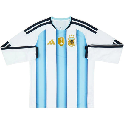 Messi #10 Argentina Home Long Sleeve Jersey World Cup 2026