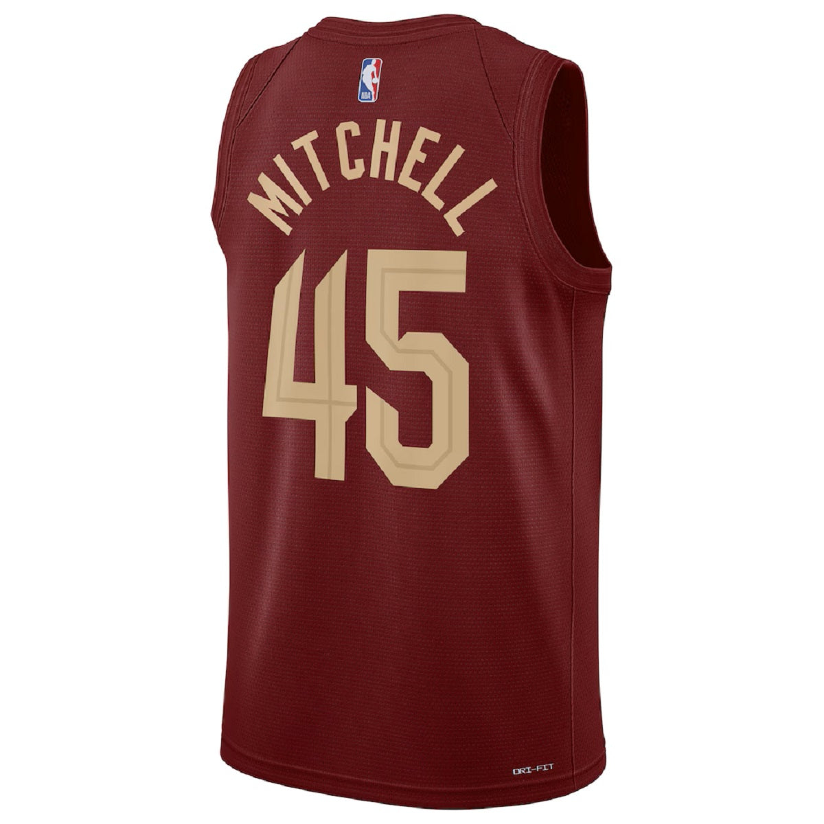 Unisex  Cleveland Cavaliers Donovan Mitchell #45 Wine Swingman Jersey - Icon Edition