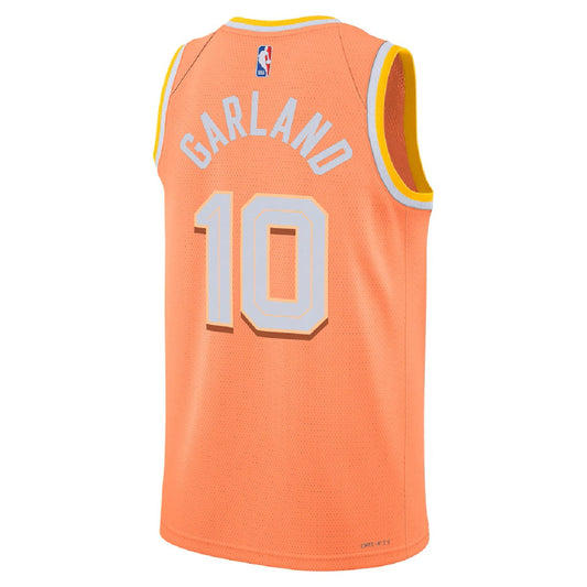 Unisex  Cleveland Cavaliers Darius Garland #10 Orange Swingman Jersey 2025/26 - City Edition
