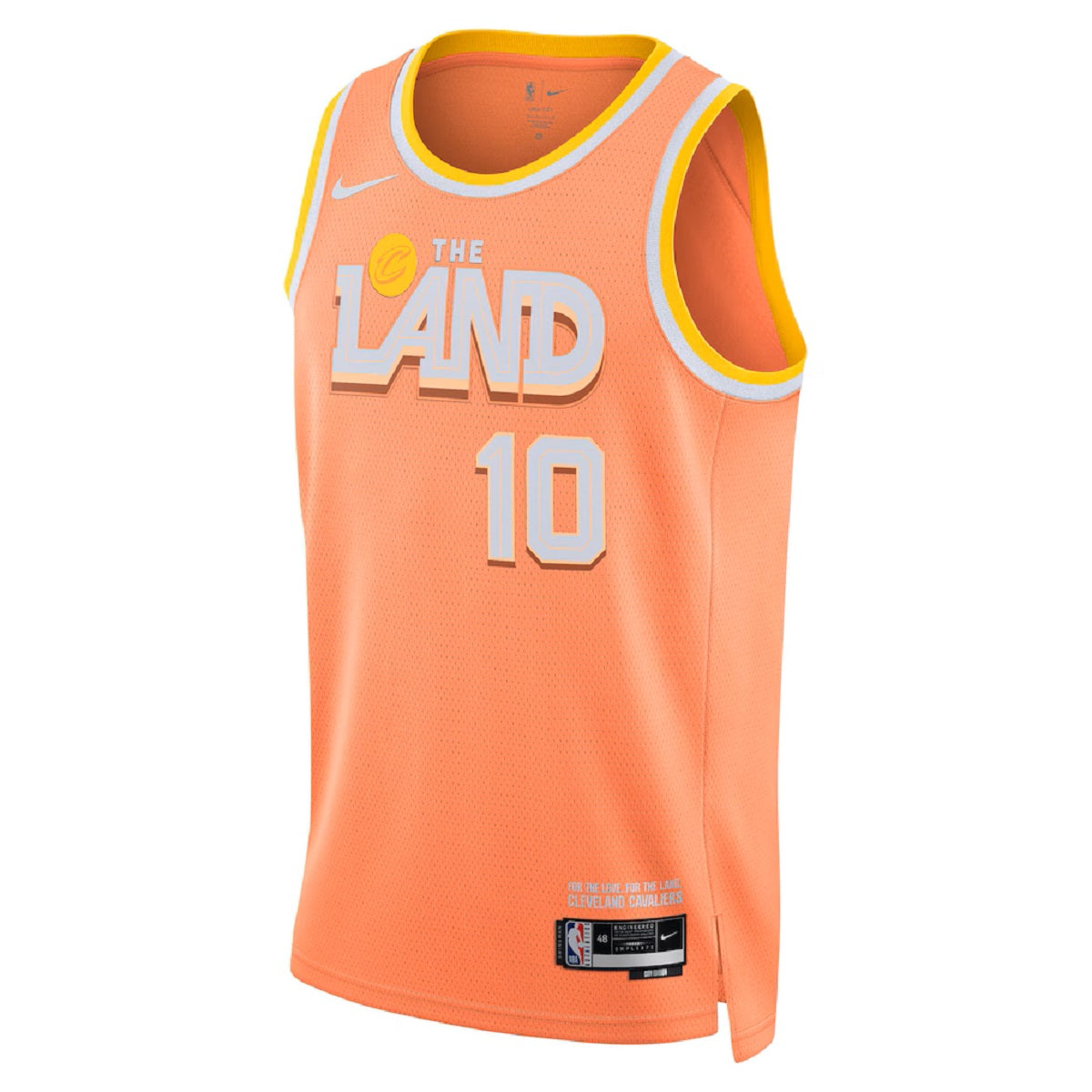 Unisex  Cleveland Cavaliers Darius Garland #10 Orange Swingman Jersey 2025/26 - City Edition