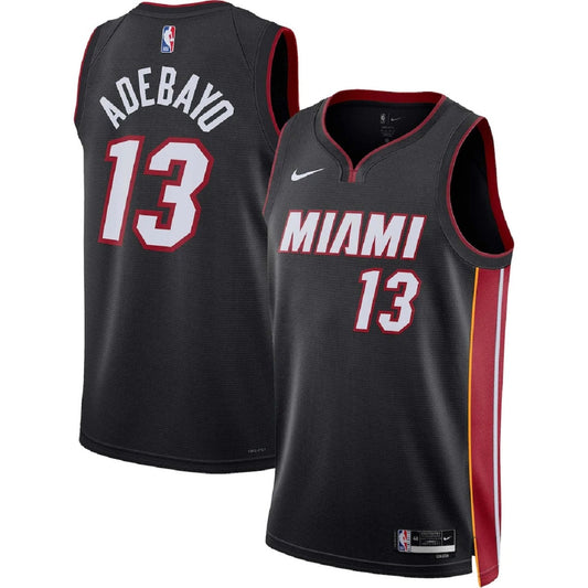Unisex Miami Heat Bam Adebayo #13 Black Swingman Jersey - Icon Edition
