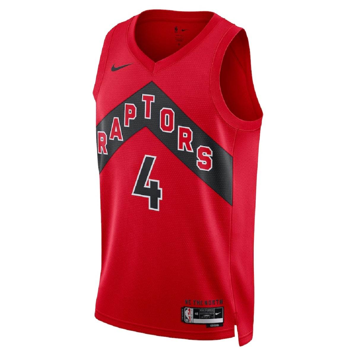 Unisex  Toronto Raptors Scottie Barnes #4 Red Swingman Jersey - Statement Edition