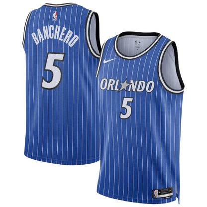 Unisex  Orlando Magic Paolo Banchero #5 Blue Swingman Jersey - Icon Edition