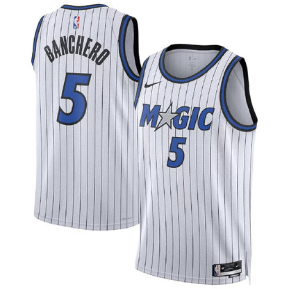 Unisex  Orlando Magic Paolo Banchero #5 White Swingman Jersey - Association Edition