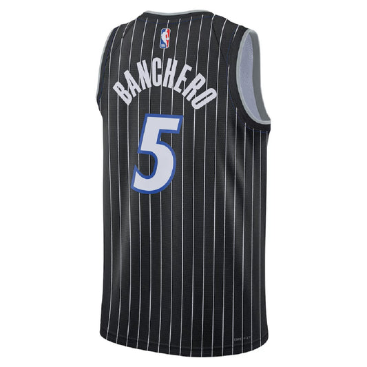 Unisex  Orlando Magic Paolo Banchero #5 Black Swingman Jersey - Statement Edition