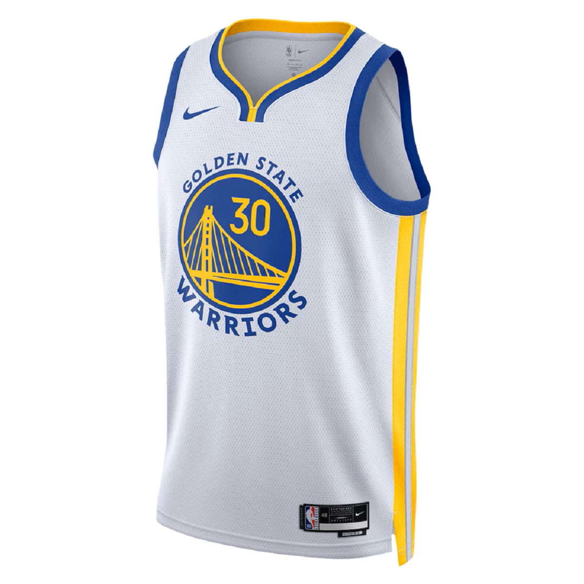 Youth Golden State Warriors Stephen Curry #30 White Swingman Jersey - Association Edition