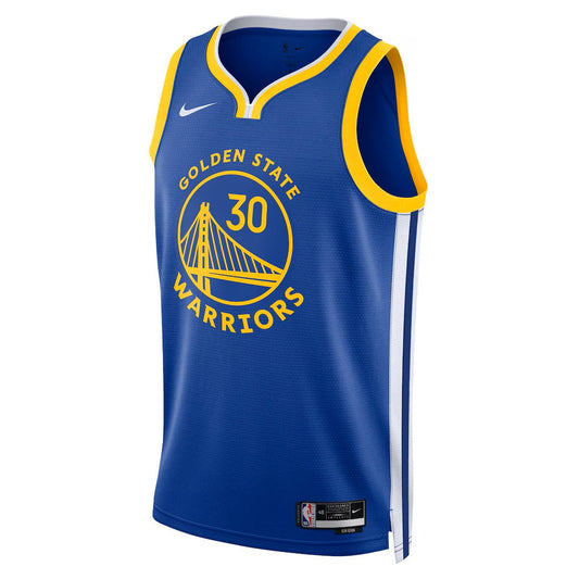 Youth Golden State Warriors Stephen Curry #30 Royal Swingman Jersey - Icon Edition