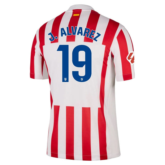 J.ALVAREZ #19 Atletico Madrid Home Jersey 2025/26