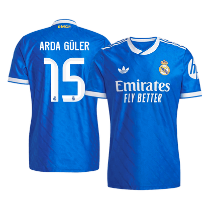 ARDA GÜLER #15 Real Madrid Third Match Jersey Player Version 2025/26