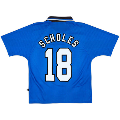 Scholes #18 Retro Manchester United Third Jersey 1996/98