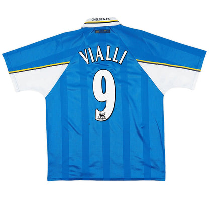 Vialli #9 Retro Chelsea Home Jersey 1997/99