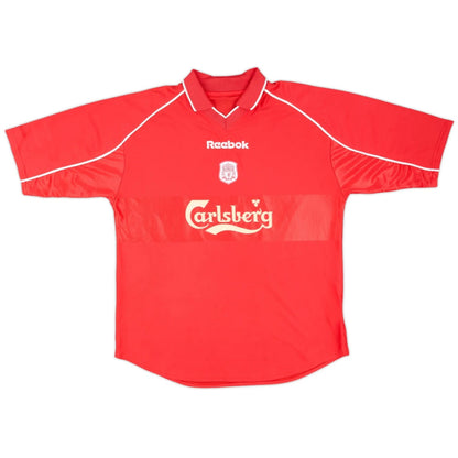 Gerrard #17 Retro Liverpool Home Jersey 2000/02