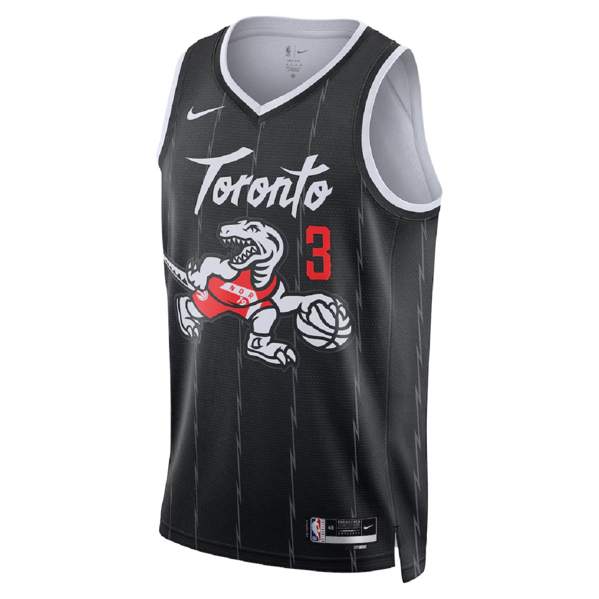 Unisex Toronto Raptors Brandon Ingram #3 Nike Black 2025/26 Swingman Jersey - City Edition