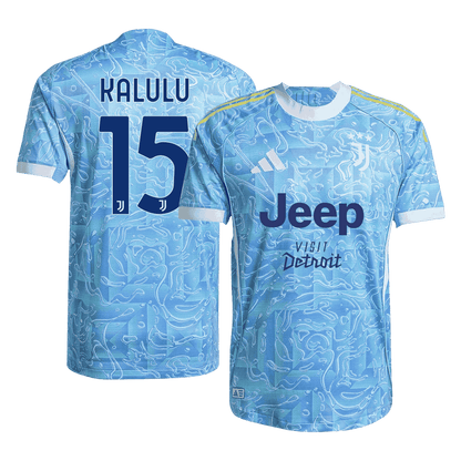 KALULU #15 Juventus Away Match Jersey Player Version 2025/26