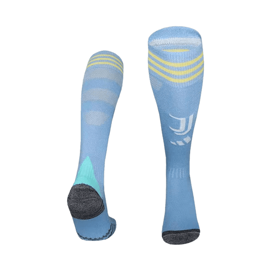 Juventus Away Soccer Socks - Blue 2025/26