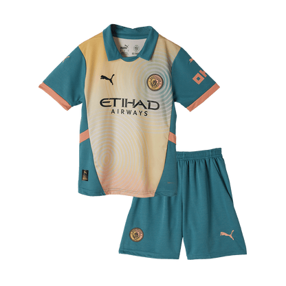 Kids Manchester City Fourth Jersey Kit