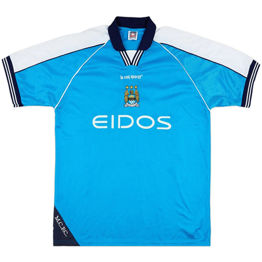 Dickov #9 Retro Manchester City Home Jersey 1999/01