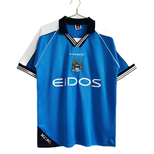 Dunne #22 Retro Manchester City Home Jersey 1999/01