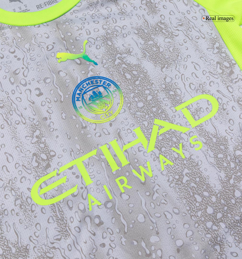 Kids Manchester City Third Jersey Full Kit 2025/26