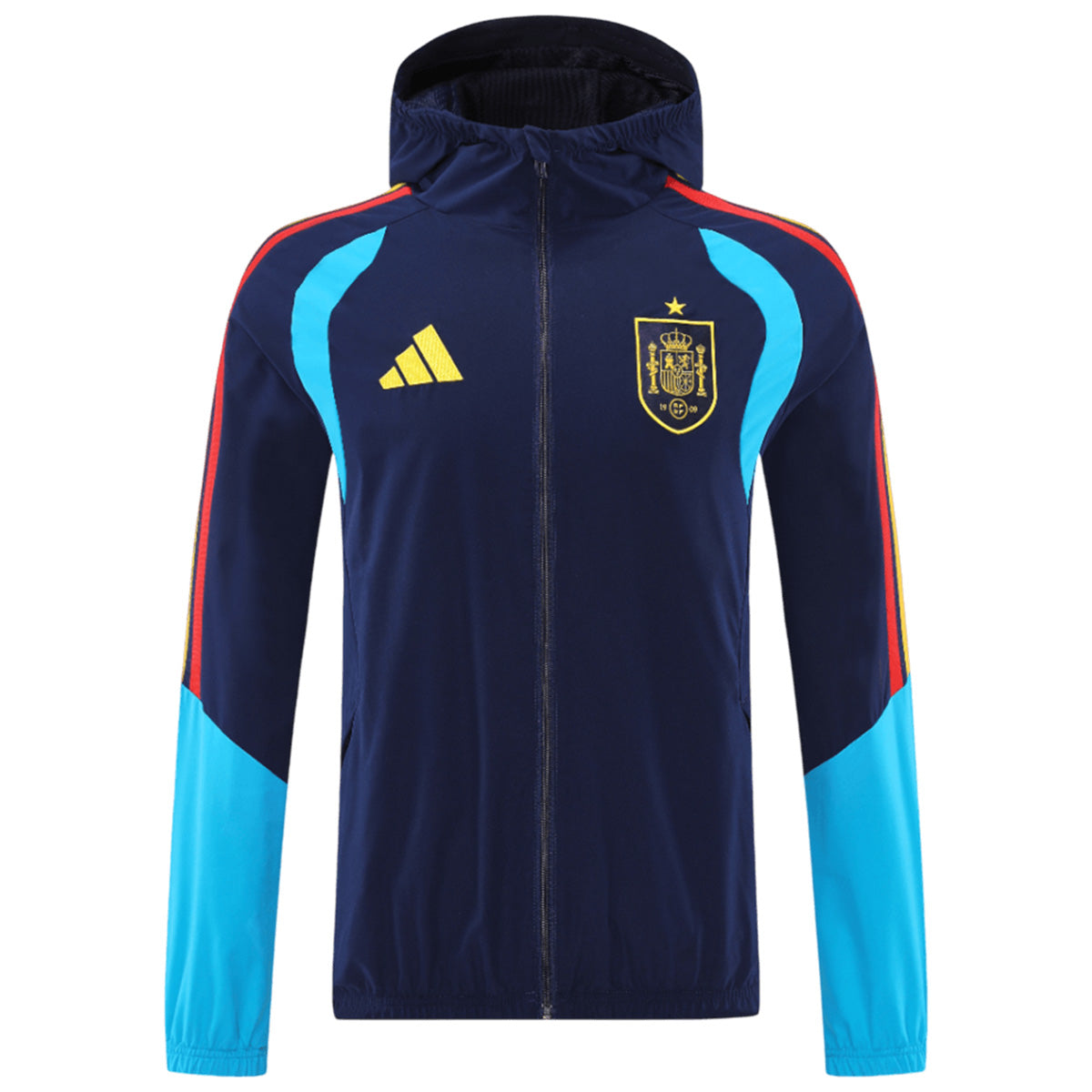 Spain Windbreaker Hoodie Jacket Navy 2026