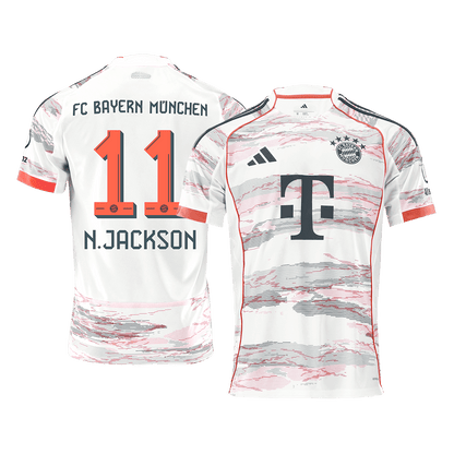 N.JACKSON #11 Bayern Munich Away Jersey 2025/26