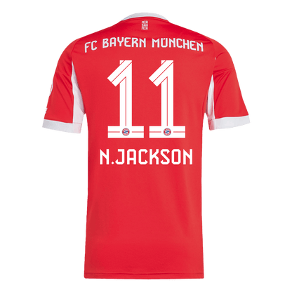 N.JACKSON #11 Bayern Munich Home Jersey 2025/26 - [Super Replica]